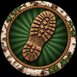 Boot print badge: Clothes, boots, and gear