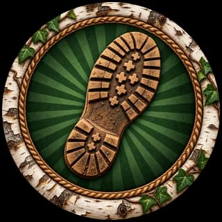 Boot print badge